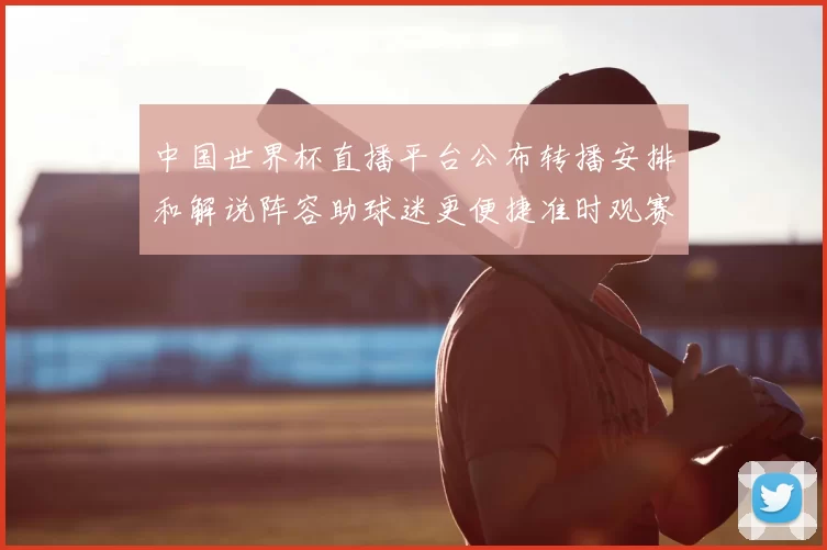 中国世界杯直播平台公布转播安排和解说阵容助球迷更便捷准时观赛